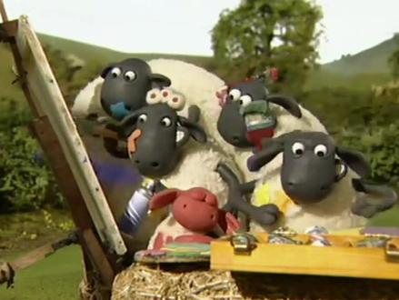 #小羊肖恩#搞笑动画 #动漫 小羊瞎画的画,卖出大价钱