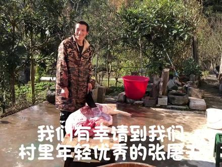 没有张屠夫,就要吃带毛🐷😂😂#农村 #杀年猪