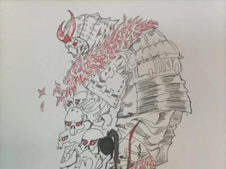 火柴人与忍者绘画过程教程#火柴人搞笑绘画 @DOU+小助手 @抖音小助手 #火柴人画法