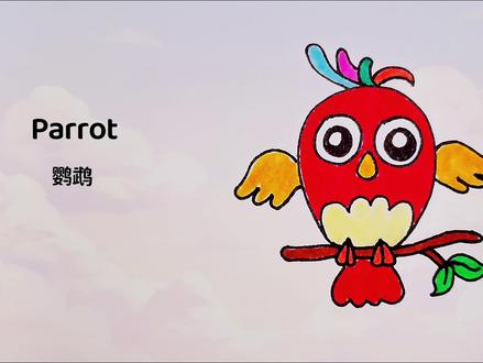 100个呆萌简笔画教程,治愈性鹦鹉绘画步骤,亲子早教美术图片 #儿童简笔画 #创意简笔画
