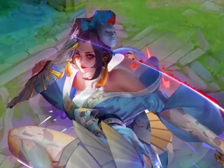 不知火舞新皮肤特效曝光,变身蓝色猫灵,大招冲向敌人!