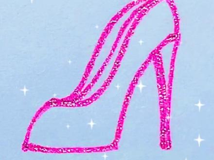 灰姑娘的水晶鞋!#简笔画 #儿童简笔画 #画画 #简笔画教程 #想画就画 #育儿简笔画 #乱涂乱画