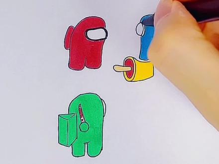 如果小红跟小绿是一伙的,细思极恐啊…#画画 #简笔画 #太空狼人杀 #游戏 #内鬼