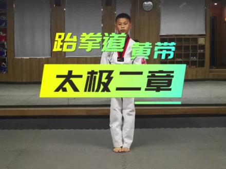 跆拳道—太极二章#日常训练 #跆拳道 #少儿防身 #跆拳道基础动作教程 #少儿跆拳道