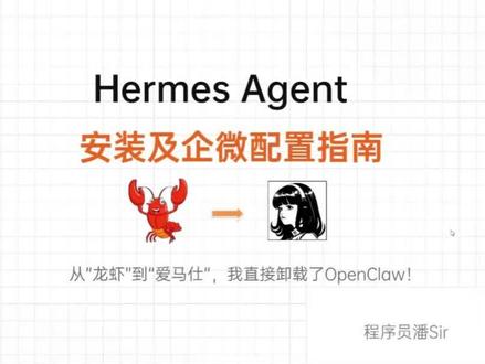从养虾到养马,我直接卸载了OpenClaw hermes agent安装手册 #程序员 #hermes #编程 #ai
