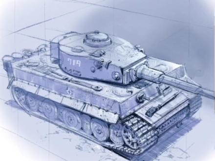 Ipad画画 虎式坦克#工业设计手绘 #绘画过程 #产品设计