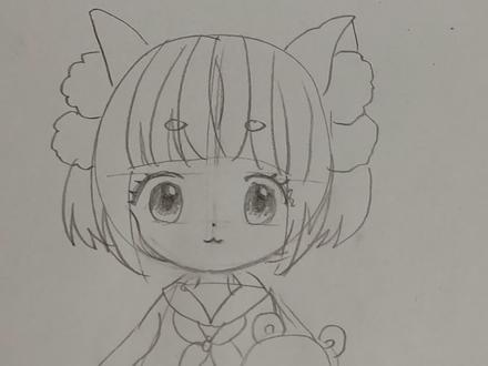#画画 #手绘 #绘画 今天是一个简单可爱的漫画小女孩教程
