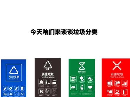 四个种类的垃圾有着各自独一无二的名称、颜色、标识,一起来了解一下吧。
#定州垃圾分类 #四分类垃圾桶 #垃圾分类科普
