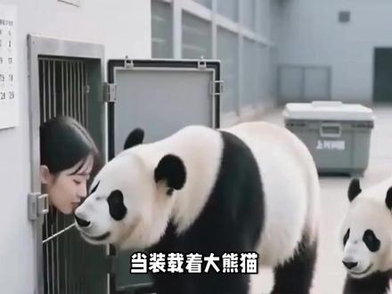 大熊猫回国第一天:嗅到川竹香的“晓晓”“蕾蕾”迈出快乐步伐 #旅日大熊猫回国走出快乐步伐 #大熊猫回国 #旅日大熊猫回国