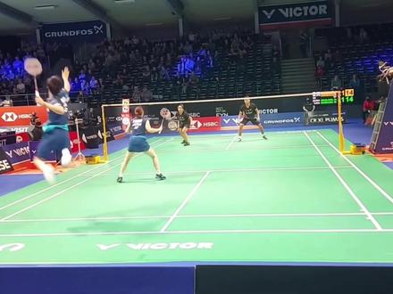 怀念没有受伤前的渡边#羽毛球精彩片段 #渡边勇大 #杀球 #比赛现场 #渡边勇大东野有纱