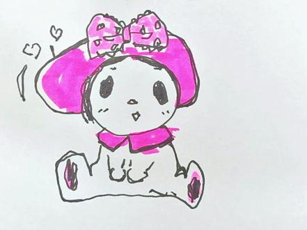 美乐蒂科普简笔画,跟我一起画画涨知识吧#美乐蒂 #三丽鸥 #简笔画教程 #一学就会的简笔画