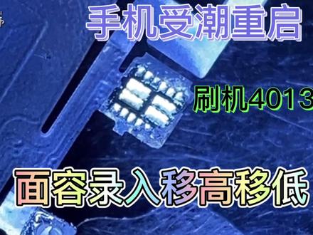 手机放浴室出现白苹果重启刷机报错4013!面容移高移低,修复过程 #中国风我创造