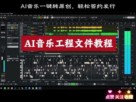 AI音乐工程文件教程,ai音乐转原创#真实生活分享计划 #ai音乐#原创音乐#音乐制作