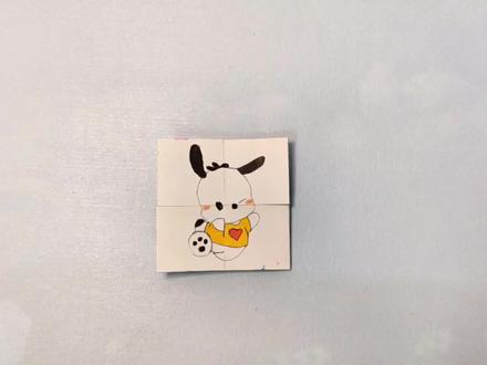 无限翻折三丽鸥卡通人物折纸手工,非常好玩又有趣。#一起玩手工吧 #做手工我是认真的 #手工diy #手工折纸