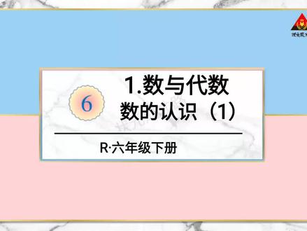 人教版六年级下册数学第六单元《数的认识1》 #小学数学 #六年级下册数学 #数学思维 #数的认识 #整理与复习