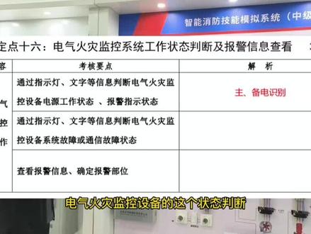 消防设施操作员实操考试。16.17.18#消防设施操作员 #知识分享 #消防知识 #消防 电气火灾监控设备状态的判断及保养。