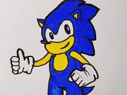 爸爸画的索尼克pk我画的索尼克,难道老爸是穿越了吗?#抖出知识点 #萌知计划 #简笔画@抖音青少年