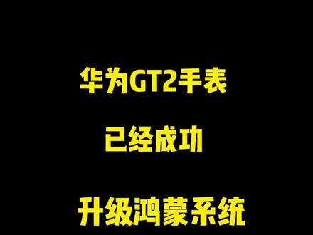 #智能手表 #运动手表 华为GT2已经成功升级鸿蒙系统!快去试下吧。