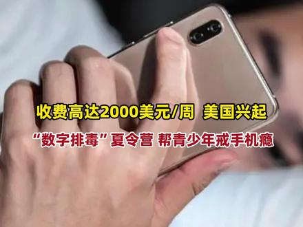 高达2000美元/周,美国兴起夏令营帮助青少年戒手机瘾!