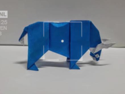 教你用一张纸折小牛,样子霸气逼真,详细步骤都在这! #折纸 #手工折纸 #手工制作 #折纸教程