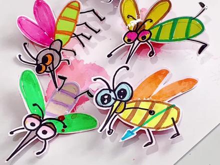 天热,拍几只蚊子玩#手工