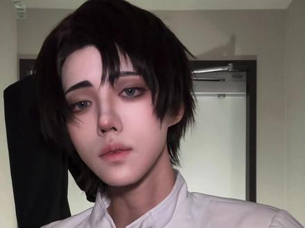 🖤🤍🩶我也来搓颜料 #乙骨忧太 #咒术回战 #cos #颜色变装 #颜色混合