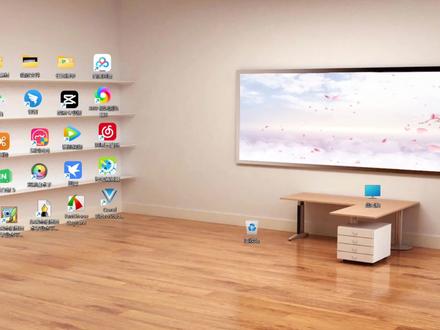 教你设置与众不同的3D立体房间电脑桌面 #信息技术教师 #电脑技巧 #电脑桌面 #电脑壁纸#上热门