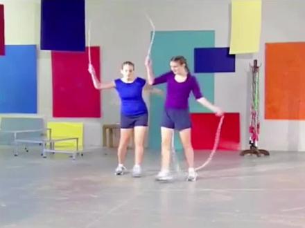 车轮跳左右换位#车轮跳 #剪映 #花样跳绳