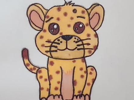 豹子Leopard#一起学画画 #简笔画