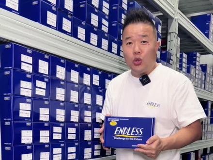 ENDLESS新款MX87系列刹车片,起温低,刹车脚感限性,欢迎联系我们#endless #汽车配件 #广东铿锴汽车科技有限公司 #刹车片