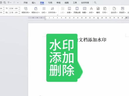 #word实用技能 #水印 #职场加分技能 word文档添加删除水印
