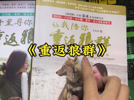 让我陪你重返狼群, 希望更多人通过他们的故事敬畏自然,尊重生命。#重返狼群
