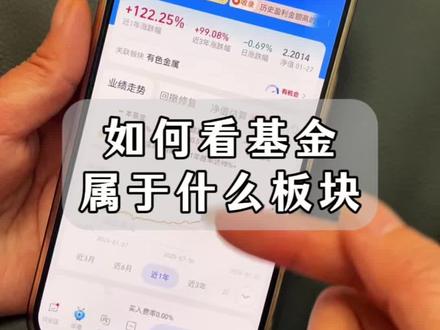 如何看基金是属于什么板块?业绩好不好?#基金 #理财#有色金属