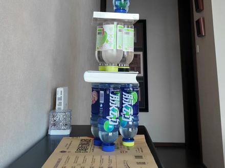 倒立四塔(零失误,无剪辑)#立瓶子挑战 #立瓶子 #新手