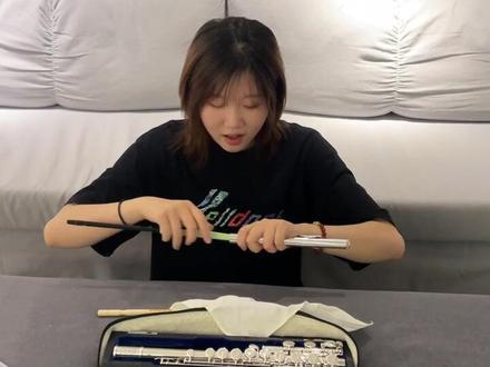 韩国Roi长笛一体式通条擦布!小巧便捷又美观实用,清洁头还可以取下来清洗!真的太好用啦#长笛配件