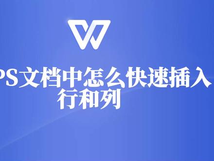 新手福音!WPS大神教你如何轻松在文档中快速添加行和列 #wps #wps教程 #wps学习 #wps技巧