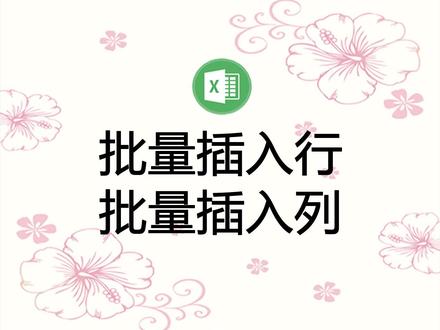 在Excel中批量插入行与列、隔行插入行、隔列插入列,也支持WPS #罗刚君 #E灵 #Excel插件