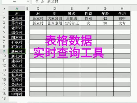 EXCEL表格数据实时查询工具制作,高端的查询效果,往往只需要简单的JS宏代码