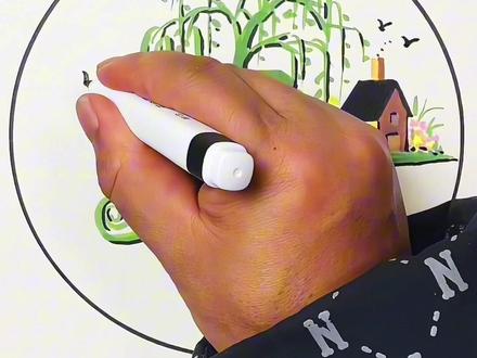 #真实生活分享计划 一分钟学会!汉字“春”变春日风景画 ✨#春天的色彩 #简笔画 #零基础学画画