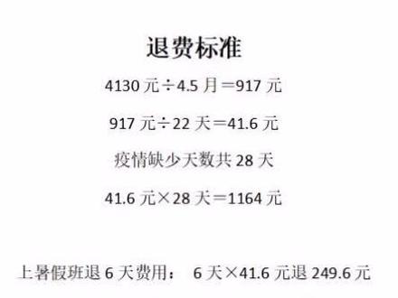 你们的幼儿园退费了没?