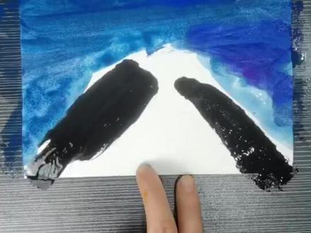 适合4岁孩子在家学习的画画——火山爆发,一起来看看吧 #创意美术 #画画 #儿童画 #教程 @抖音小助手