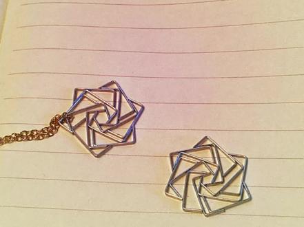 还有谁不会这个 #订书针六芒星 项链的,快艾特你列表一二三给你做吧 #手工教程 #教程 @抖音小助手 @DOU+小助手