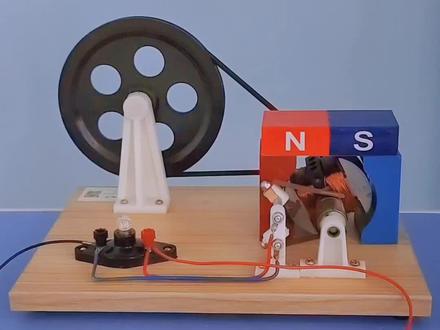 如果转速稳定,小灯泡会有闪烁吗?#科学实验 #科技 #科普