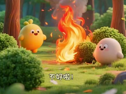 消防车森林灭火#少儿看的动画片 #创作者中心 #创作灵感 #挖机车2-6岁儿童大挖机 #消防救援