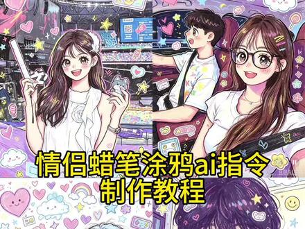 一起用蜡笔涂鸦风过六一 豆包p图指令涂鸦情侣 蜡笔涂鸦风 谁懂ai这种笨笨的蜡笔感指令 谁懂ai这种笨笨的蜡笔感 一起用蜡笔画 涂鸦ai特效 六一涂鸦#剪影#剪影图片设计 情侣蜡笔涂鸦ai教程