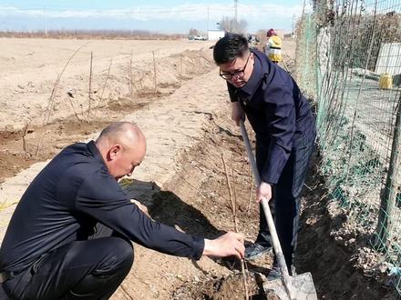 快来西山乡跟我们一起种树,带上孩子一起来看看杏花! #西山乡 #小爱乡长 #小艾乡长带你看西山 #伊州区 #哈密市