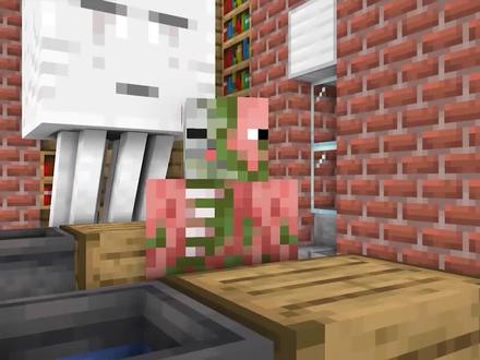 MC怪物学校:末影人变身美女,僵尸坐不住了