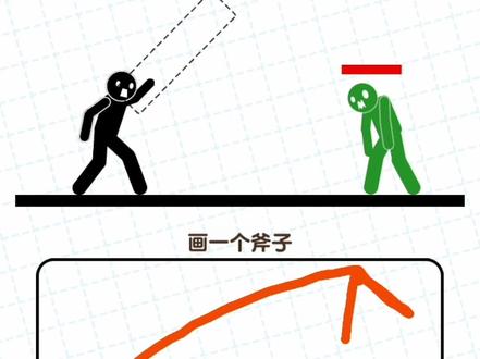 #画线火柴人3 斧头不是这么画的吗?