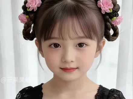 一看就会的甜美丸子头 春日游玩必备哦 #丸子头扎法 #儿童发型 #生女儿就是用来打扮的 #手残党也能学会的发型 #日常发型