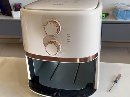 你家的空气炸锅的调温旋钮是真的吗?😱 #空气炸锅 #美的空气炸锅 #万物皆可拆